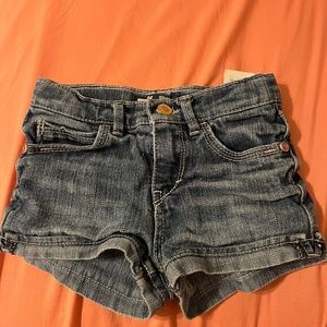 Girls Denim Levi Shorts